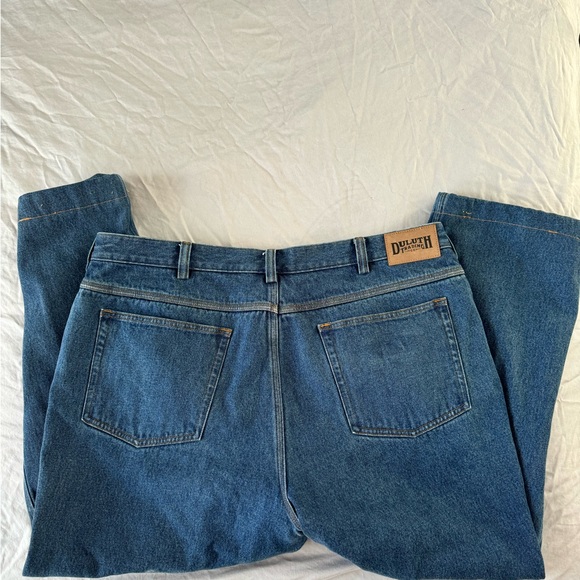 DULUTH TRADING COMPANY JEANS! %100 cotton!! %100 percent COTTON LINING - Picture 11 of 16
